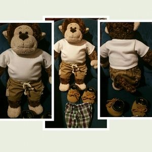SOLD****Build a bear monkey bundle lot